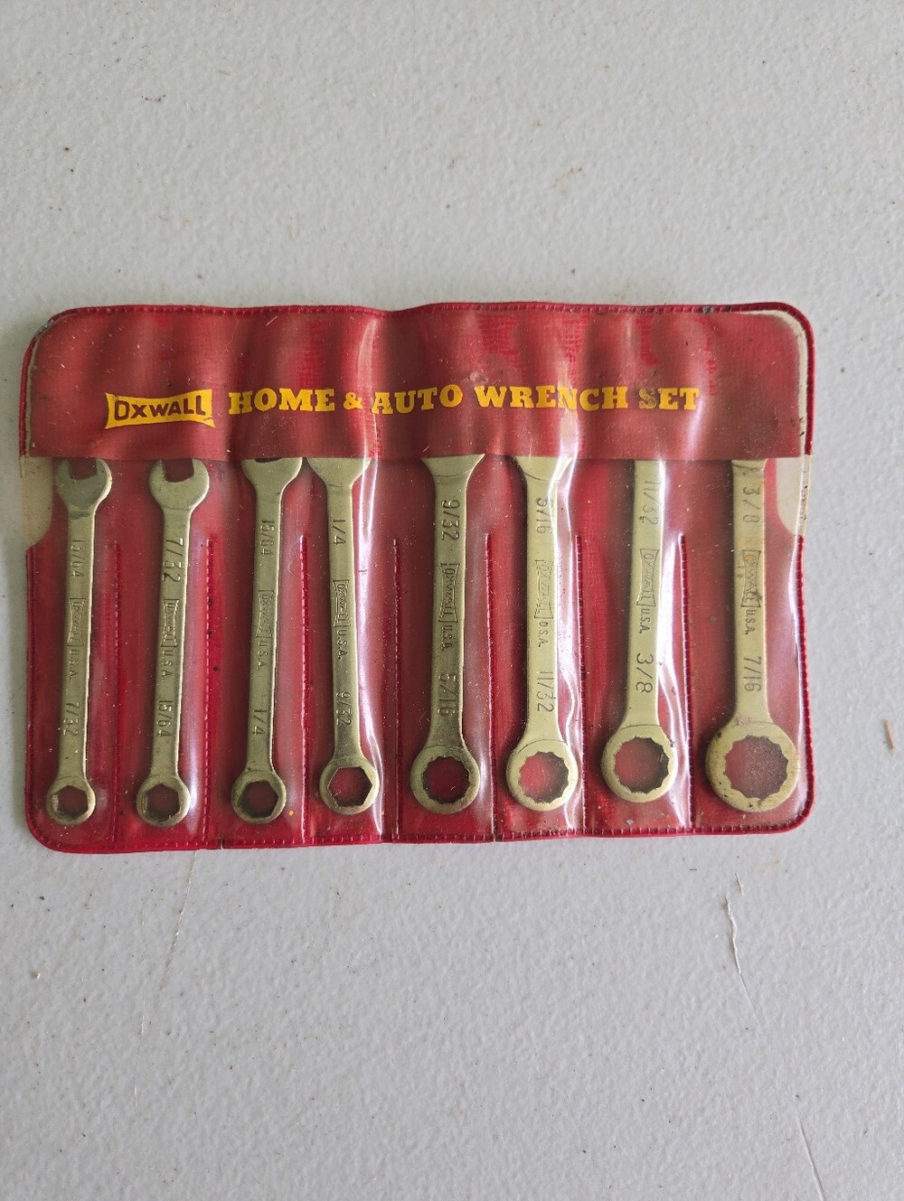 Vintage Oxwall Home and Auto Ignition Wrench Set of 8